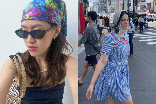 Mamamia's Emily and Zara wear headscarves.