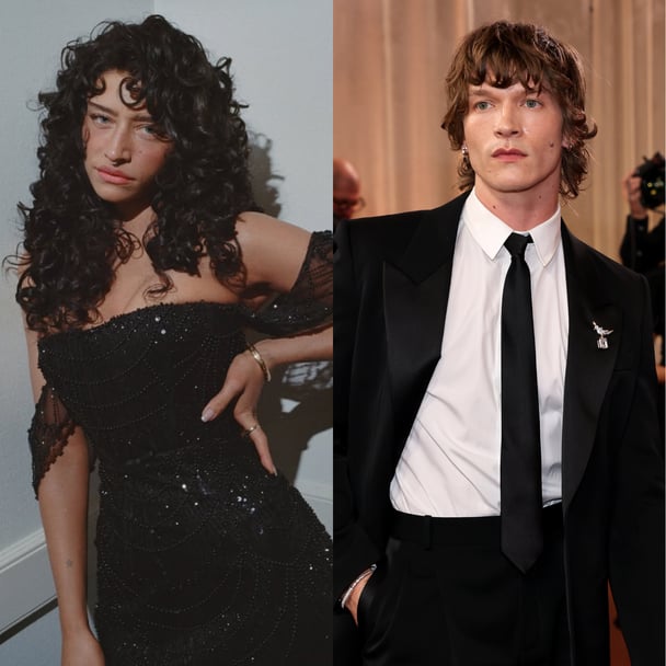 Odessa A'zion's perm, and Connor Storrie wearing a brooch at the Golden Globes
