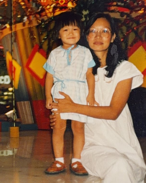 Liv Arnold with her mum. Image: Supplied.