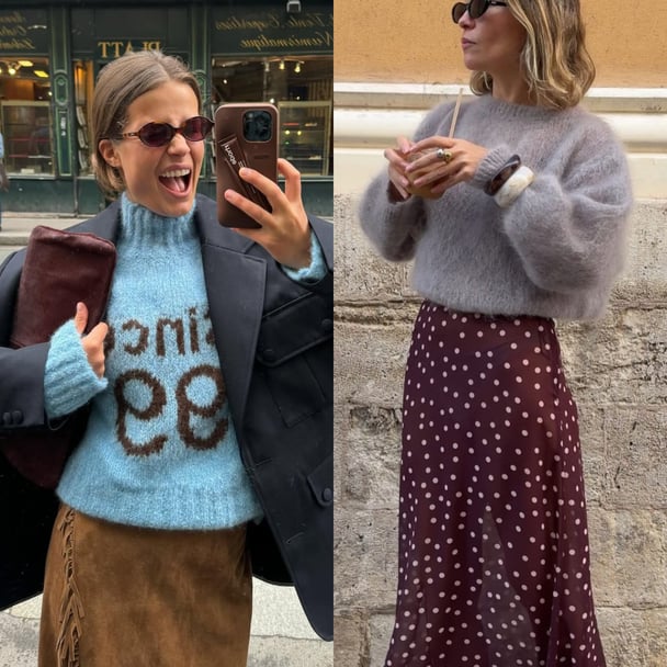 Statement knits are having a moment this season.