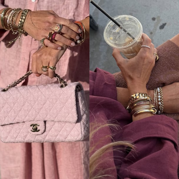 Sydney stylist Natalie Jacobson is a fan of mixing bracelets and bangles