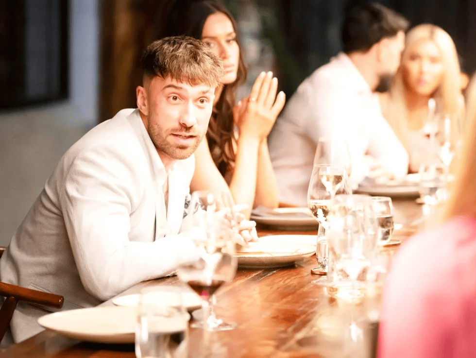 MAFS Billy at the dinner party