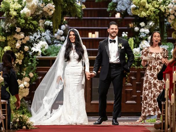 Carina and Paul from MAFS 2025 at their wedding.