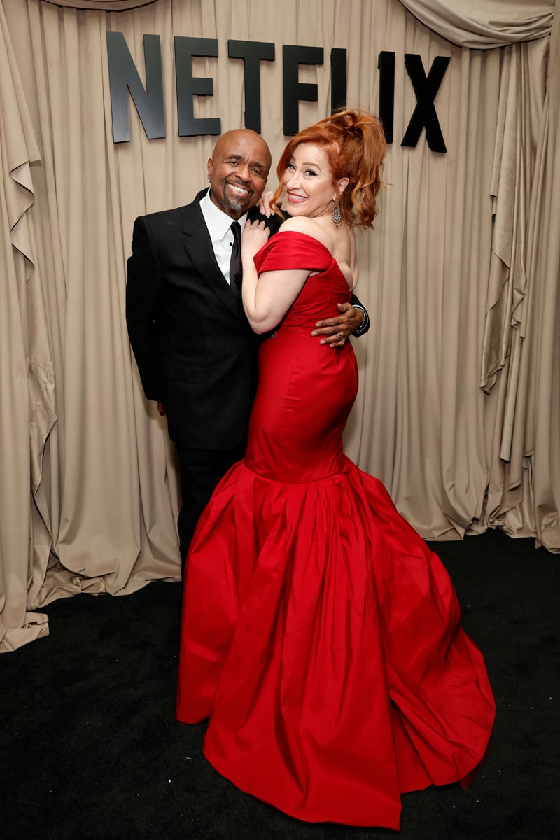 William Stanford Davis and Lisa Ann Walter attend Netflix's Golden Globe Afterparty.