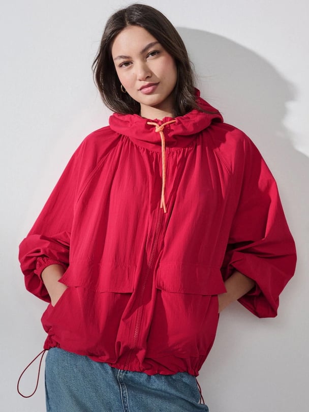 NEXT Red Shower Resistant Rain Jacket