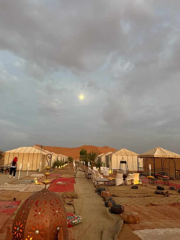travelling to morocco yasmina luxury camp at merzouga