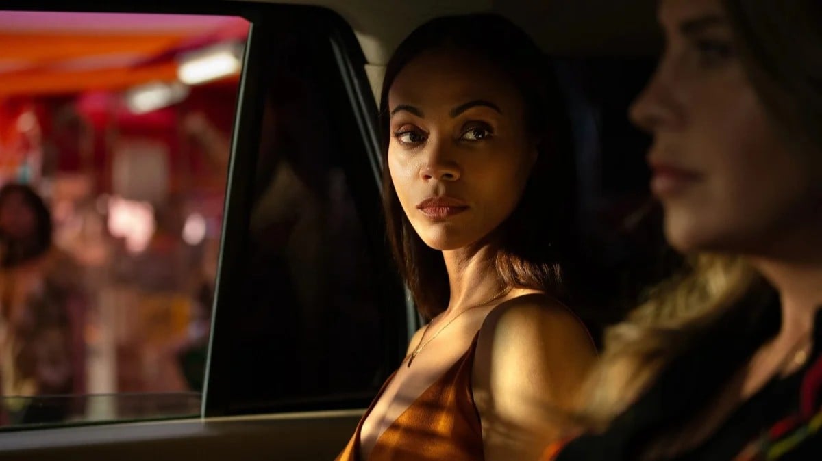 Zoe Saldana and Karla Sofía Gascón in Emilia Perez