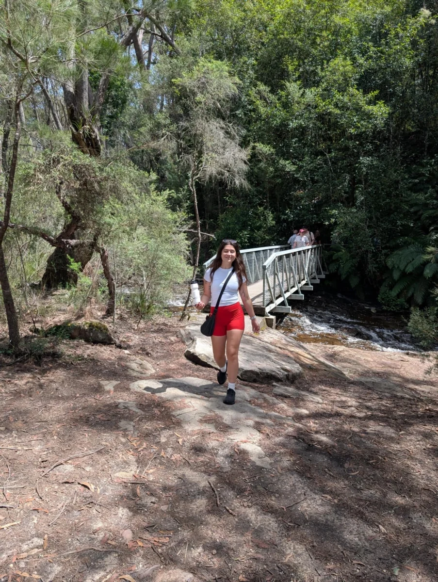 Author Ailish Delaney on a nature walk.