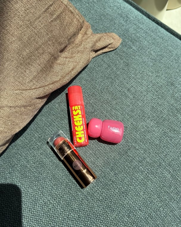 Image of three blush products.