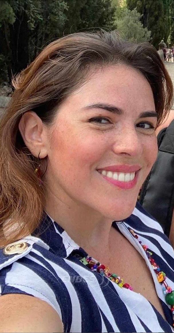Ana Maria pictured while travelling.