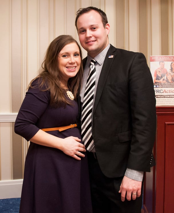 Josh and Anna Duggar before the allegations came to light.