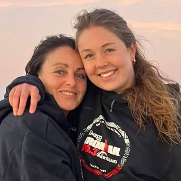 Kathleen Kirby with her daughter Audrey Griffin.