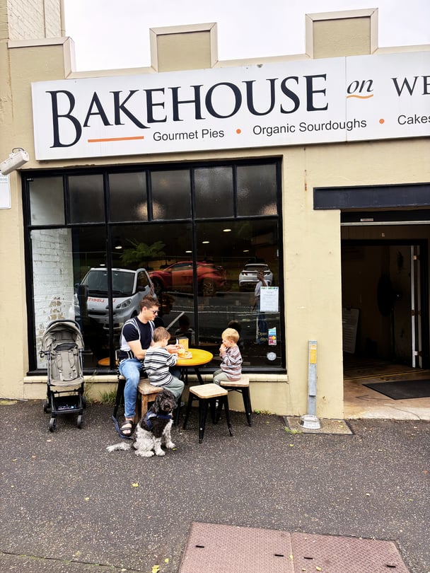 Zoe and her family at the Bakehouse on Wentworth.