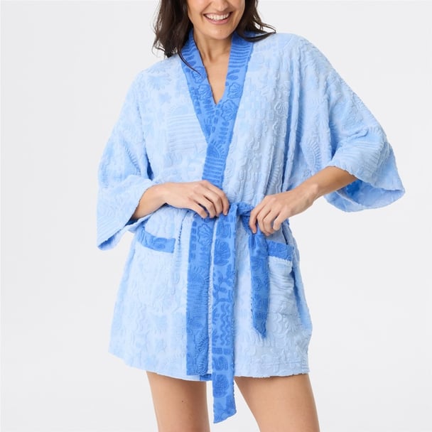 woman wearing towel robe 