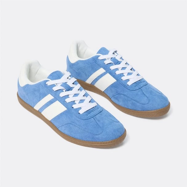 blue and white sneakers from Big W