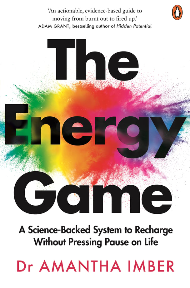 Book cover of The Energy Game by Dr Amantha Imber.
