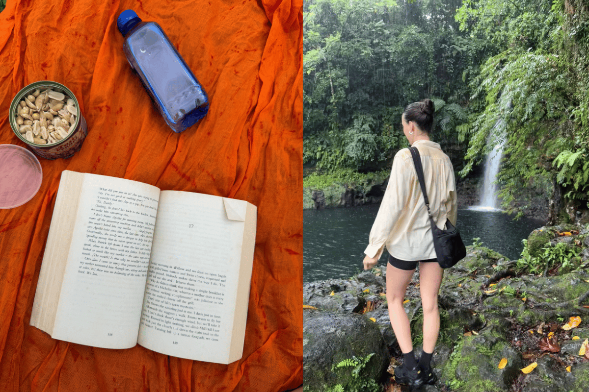 reading-book-waterfall-hike