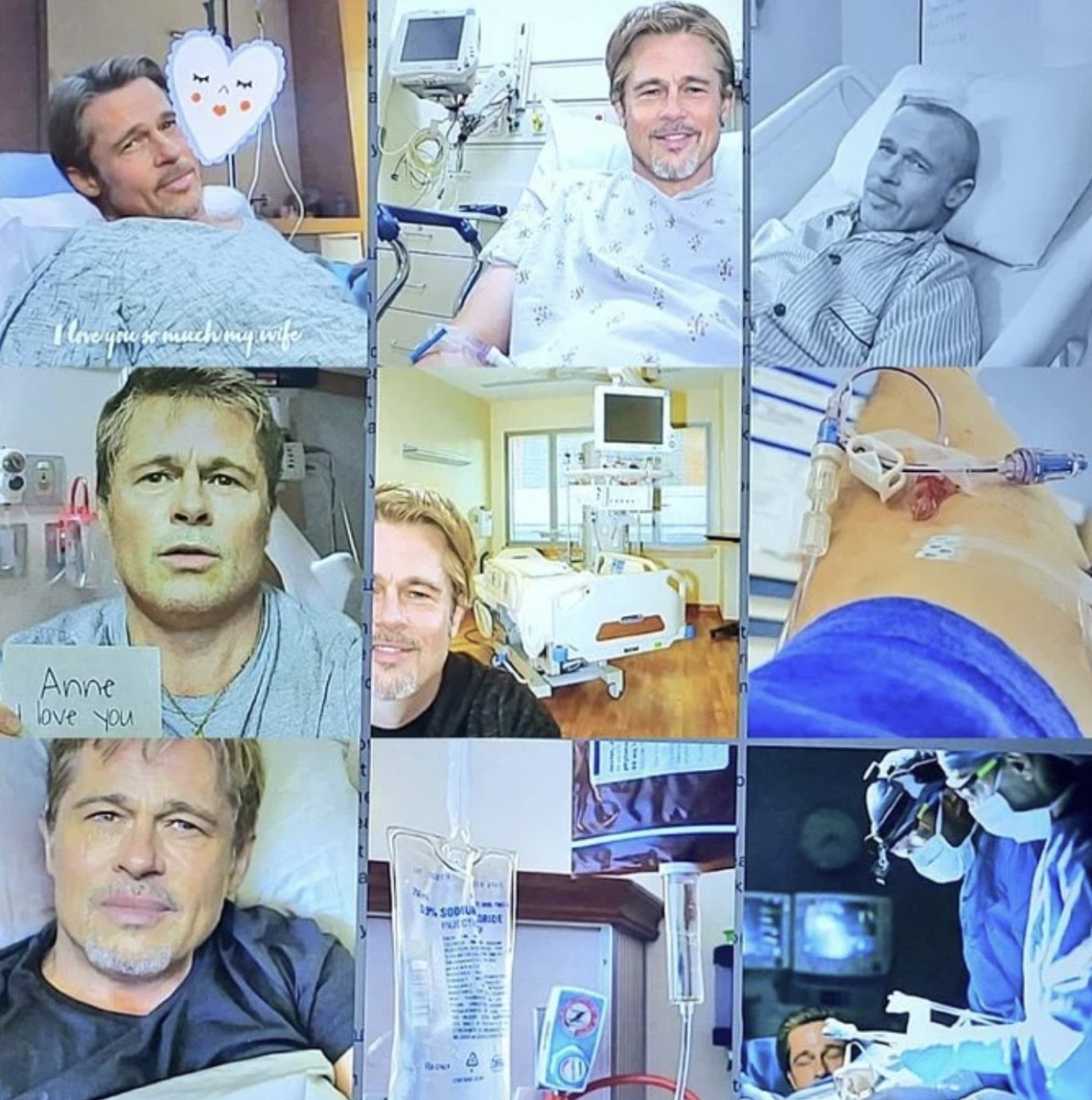AI fake images of Brad Pitt in hospital the scammer sent to Anne.