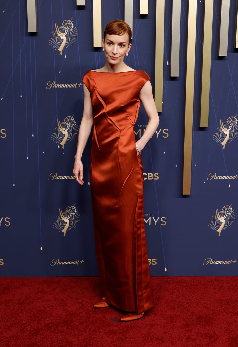 Britt Lower attends the 77th Primetime Emmy Awards at Peacock Theater