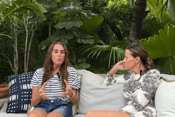 Brooke Shields and India Hicks.