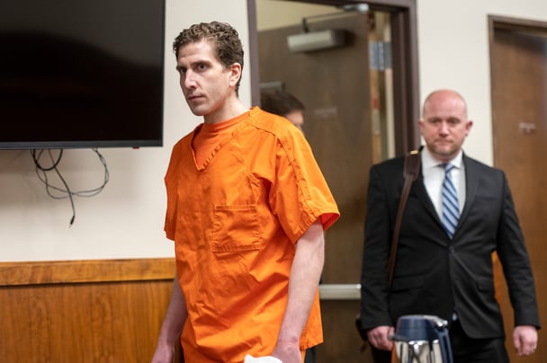 Bryan Kohberger in court after he was charged with murder in the Idaho university killings