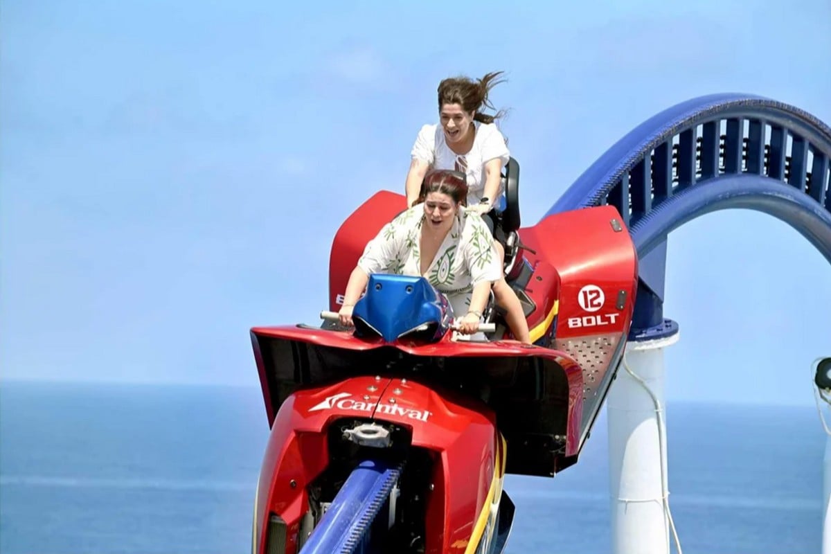 The Carnival Jubilee BOLT rollercoaster.