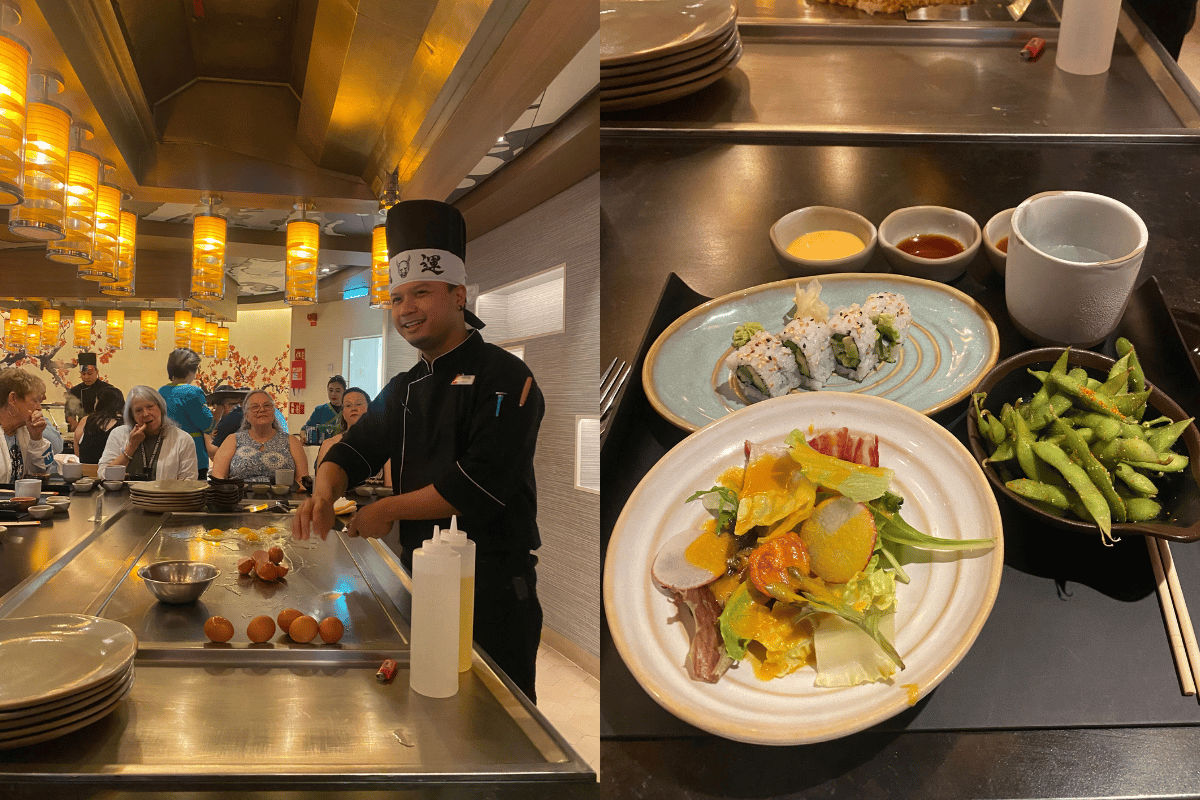 Bonsai Teppanyaki on the Carnival Jubilee.