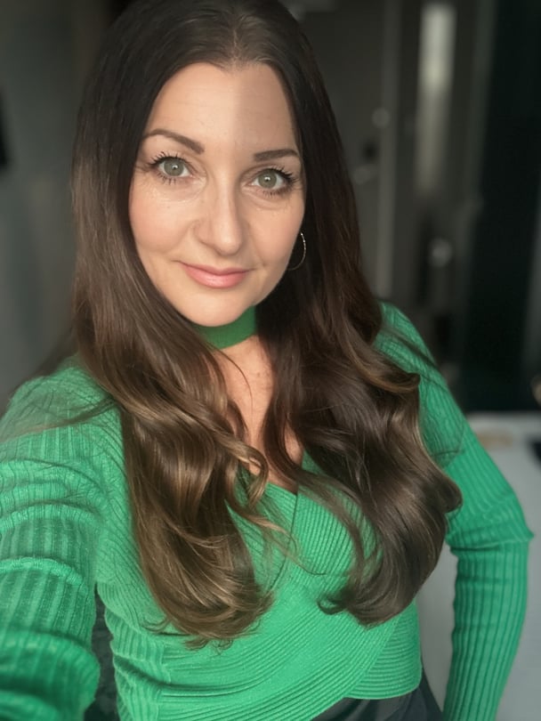 Catherine Cervasio selfie smiling at camera.