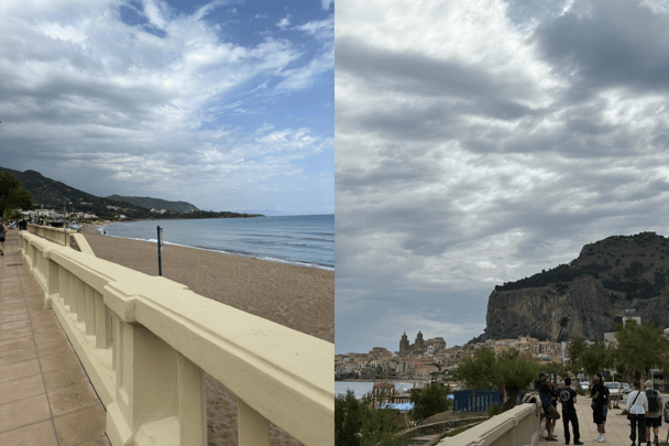 The promenade in Cefalù