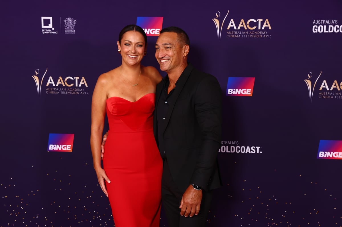 Celeste Barber and her husband Api Robin.