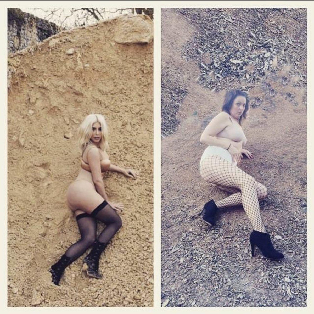 Celeste Barber's famous Kim Kardashian post. 