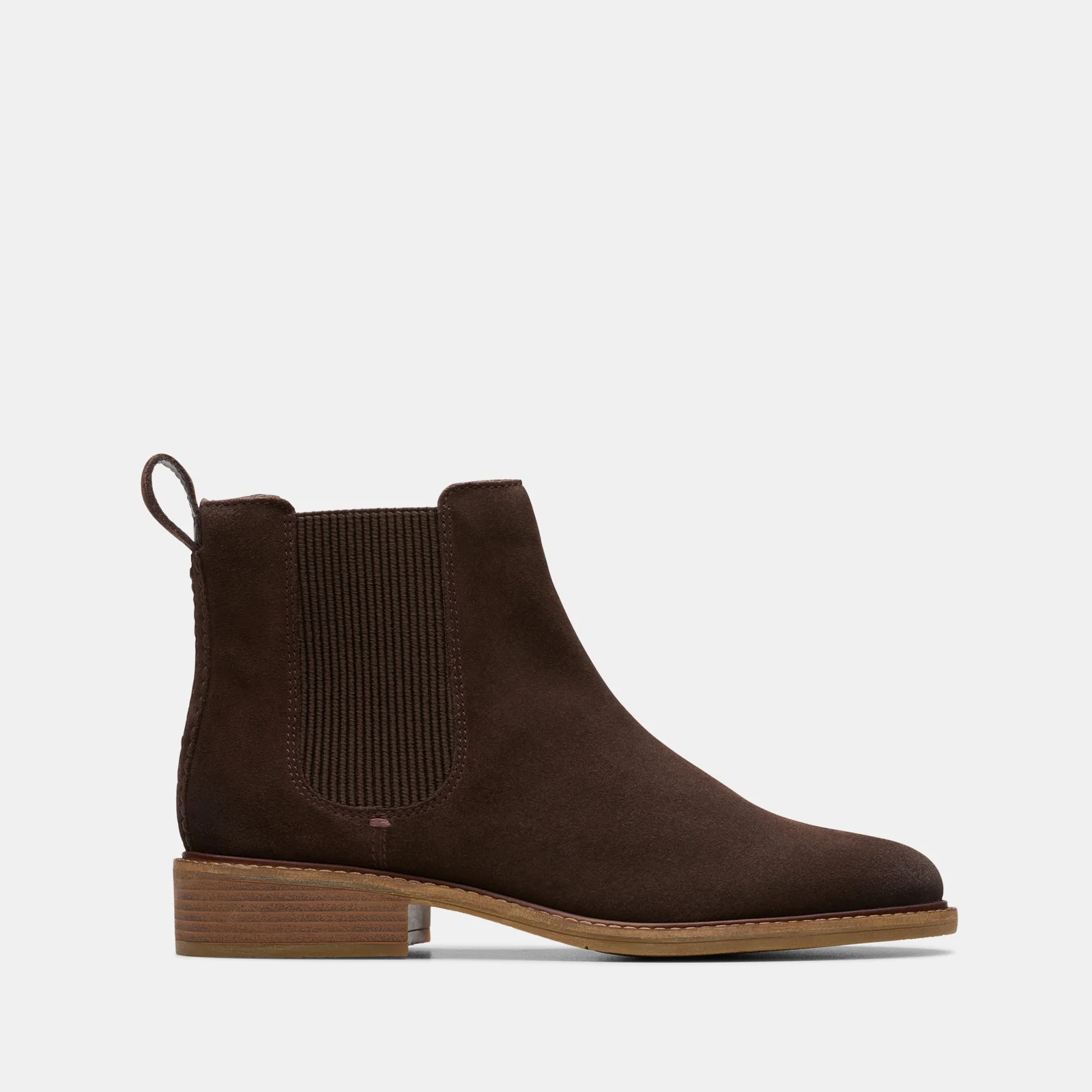 brown suede boot from Clarks
