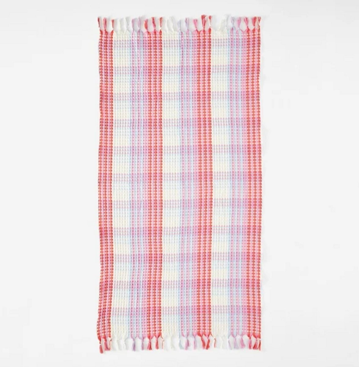 light weight pink and orange towel from Cotton On