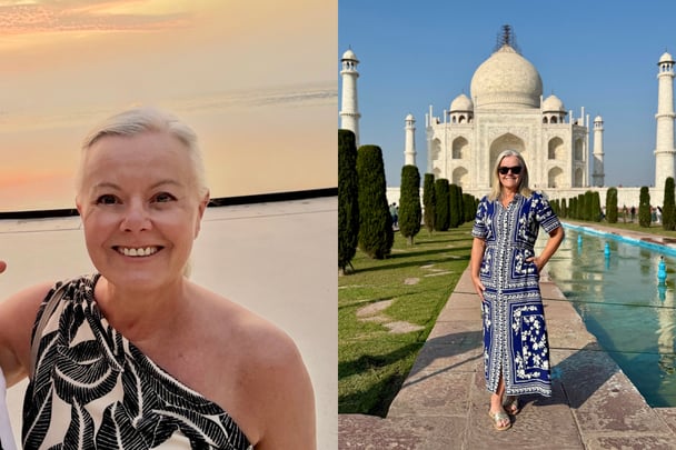 woman on a cruise travelling the world
