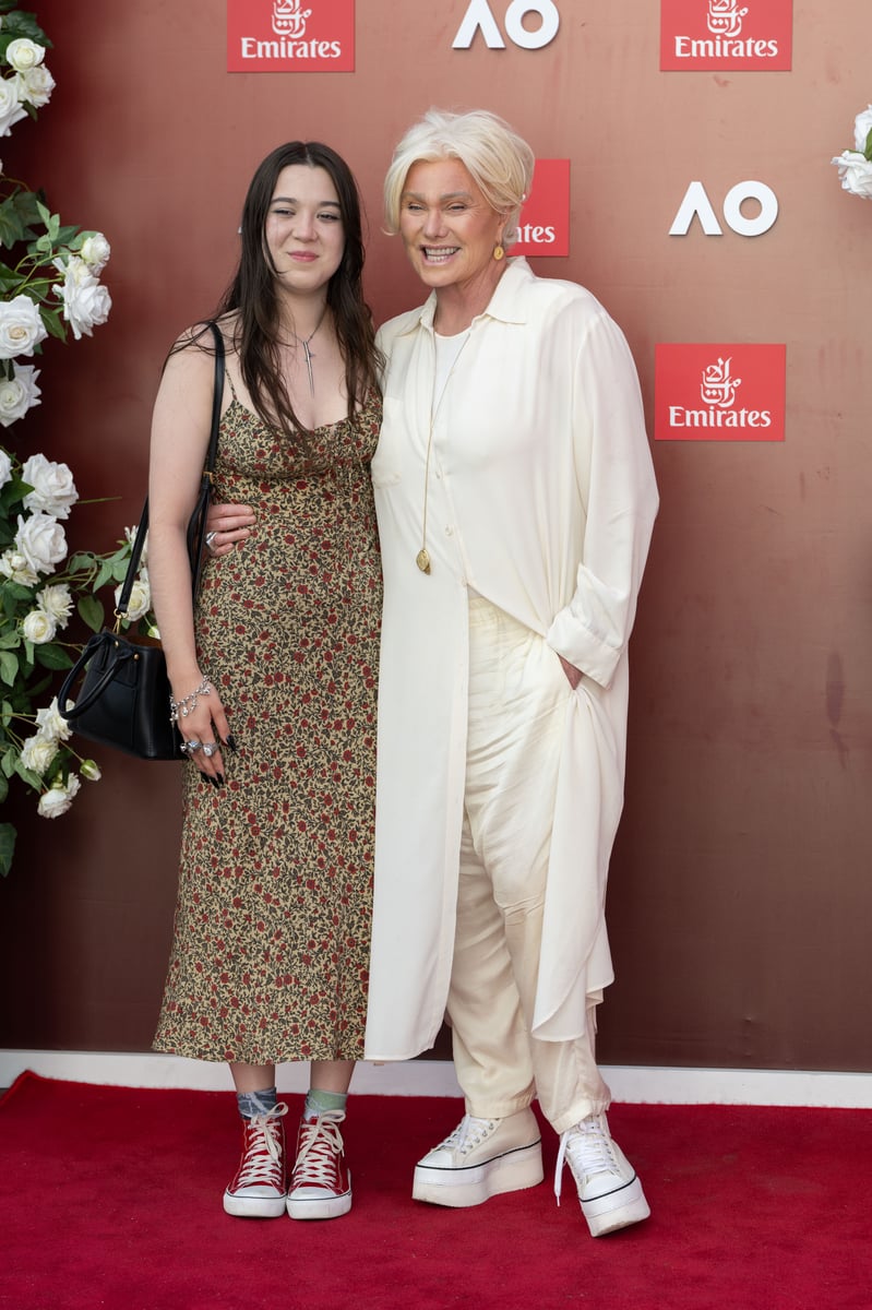 Ava Eliot Jackman and Deborra-Lee Furness attend the 2025 Australian Open.