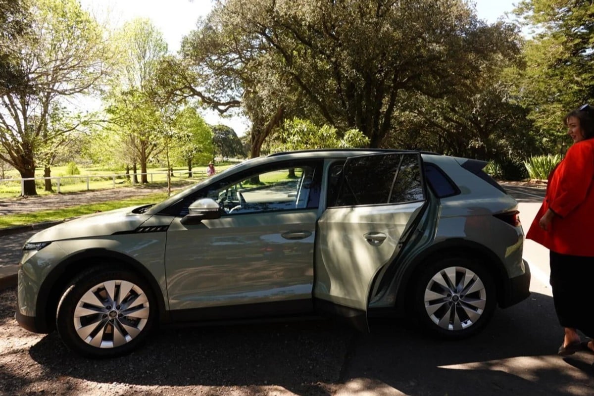 Testing out the Škoda Elroq. Image: Supplied. 