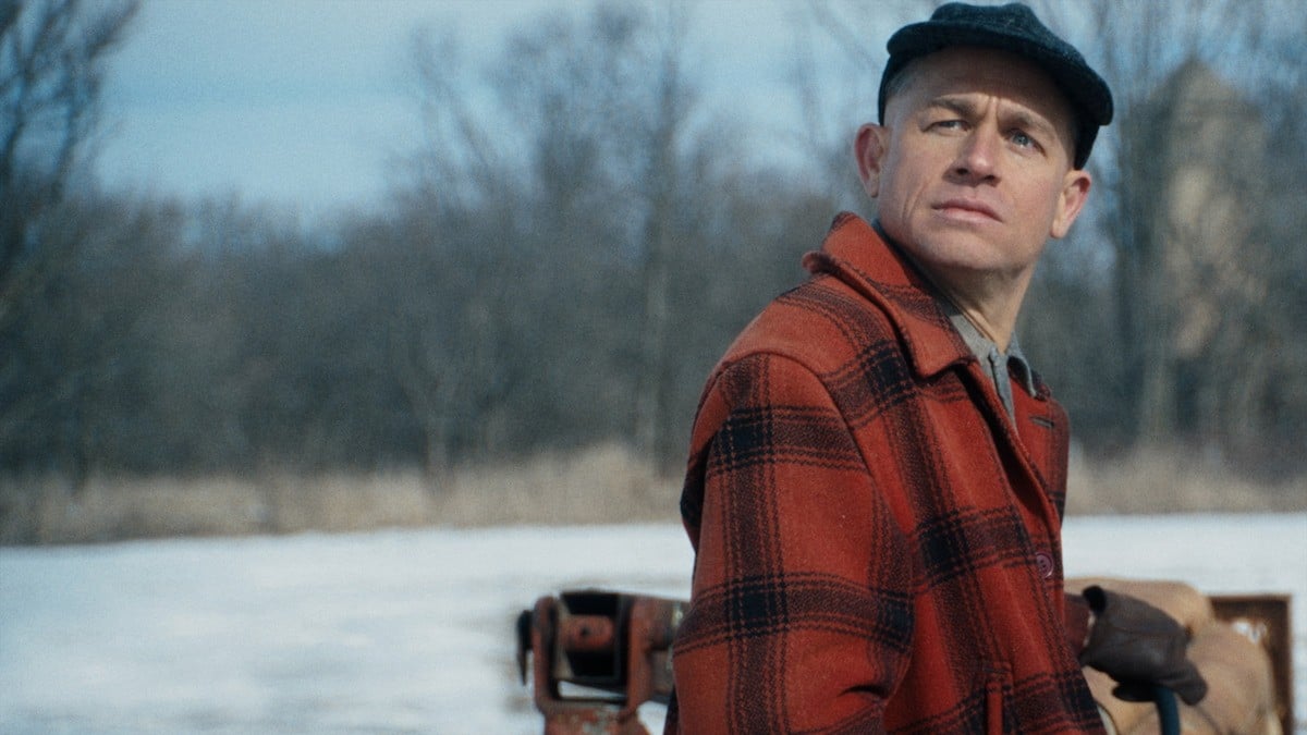 Charlie Hunnam as Ed Gein in Netflix's Monster: The Ed Gein Story.