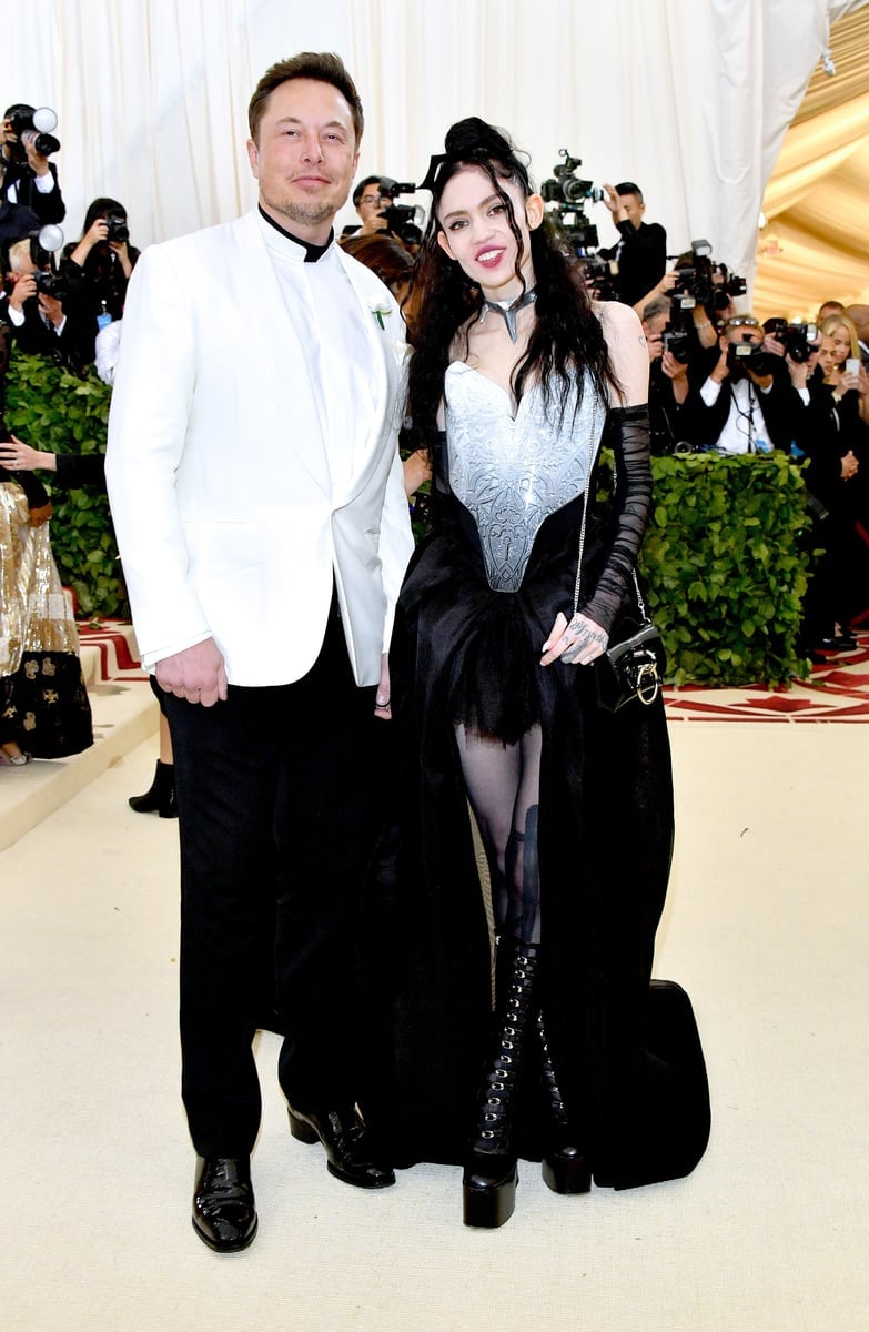 Elon Musk and Grimes at the Met Gala in 2018.