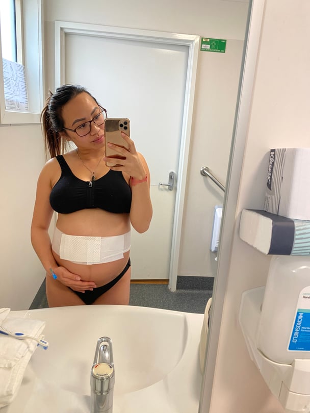 OnlyFans creator Emily Mai during her pregnancy.