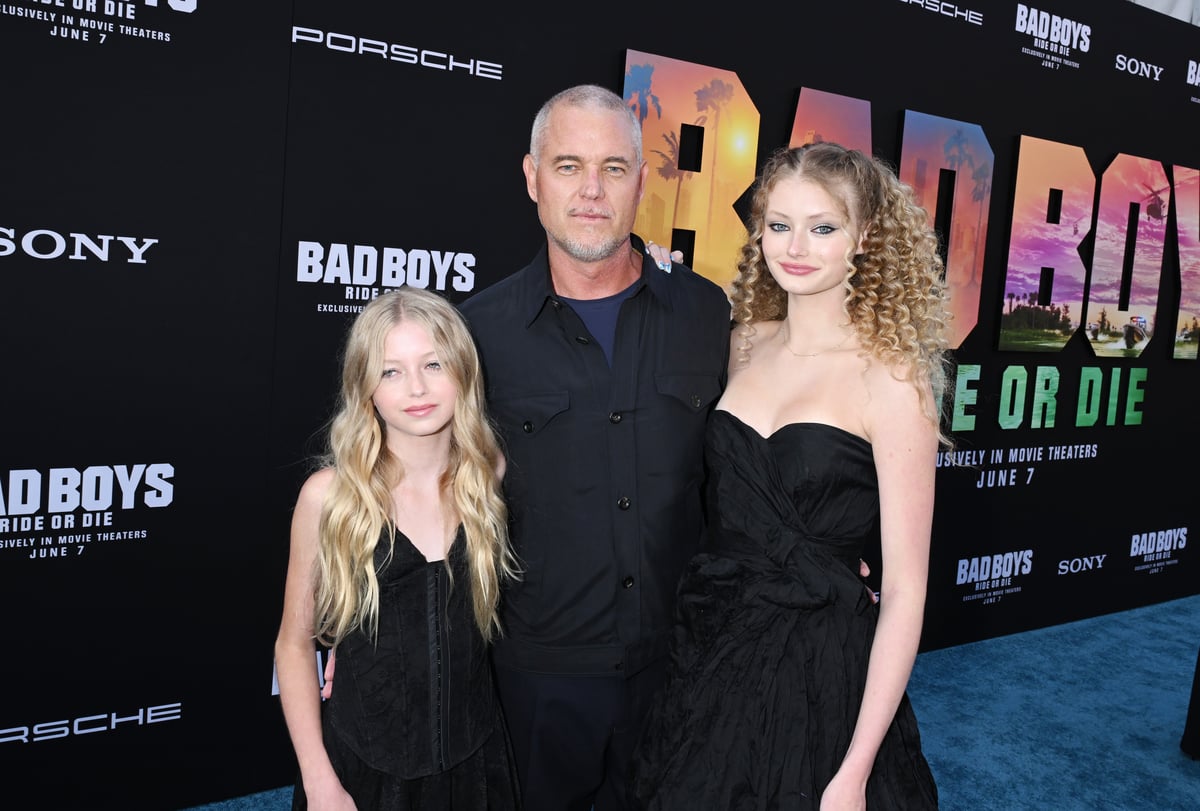 Eric Dane with his daughters Georgia and Billie. 