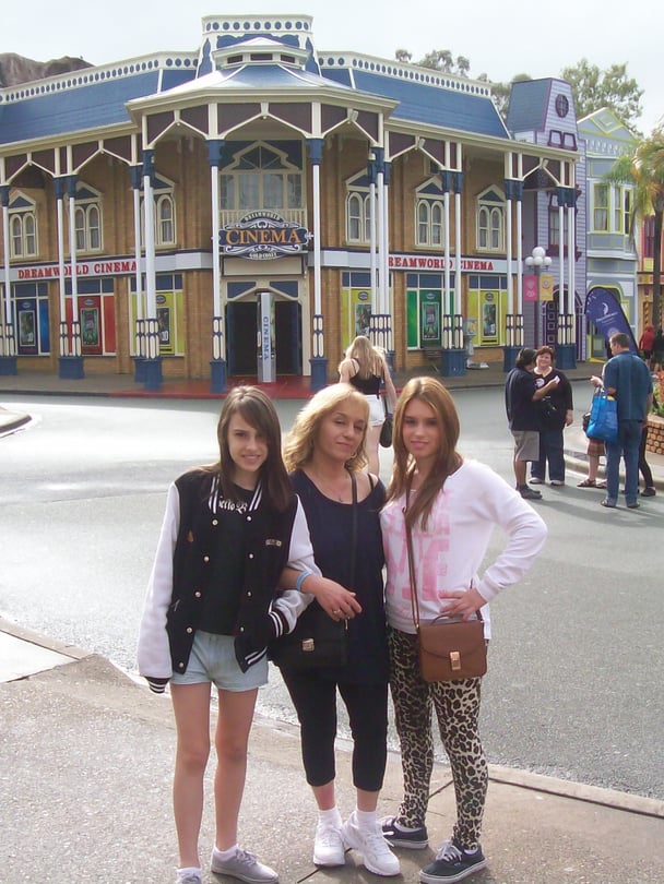 Their family trip to Dreamworld in Queensland's Gold Coast