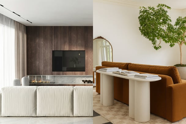 Feng shui examples of couches good and bad