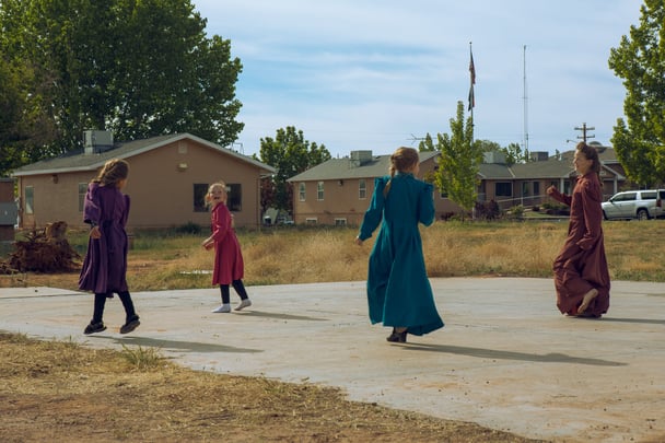 FLDS girls playing in Colorado City, Arizona.