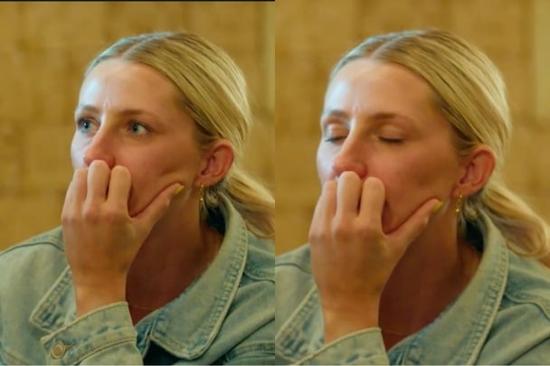 Eddy's reaction to Rachel reading her diary on Farmer Wants A Wife Australia.