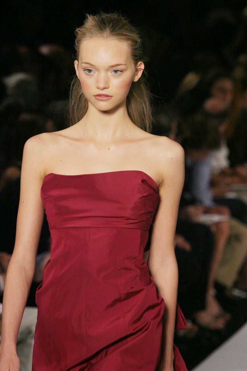 Gemma Ward wearing Marc Jacobs Spring 2005 during Olympus Fashion Week Spring 2005.