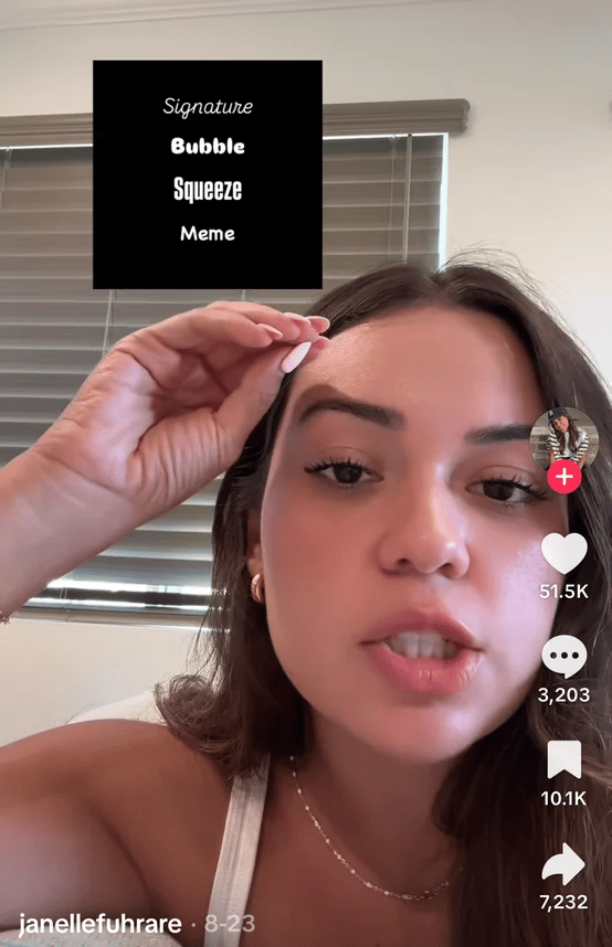 screen grab from janellefuhrare TikTok