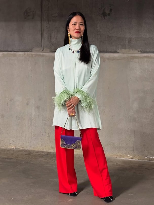 Loose fitting style. 