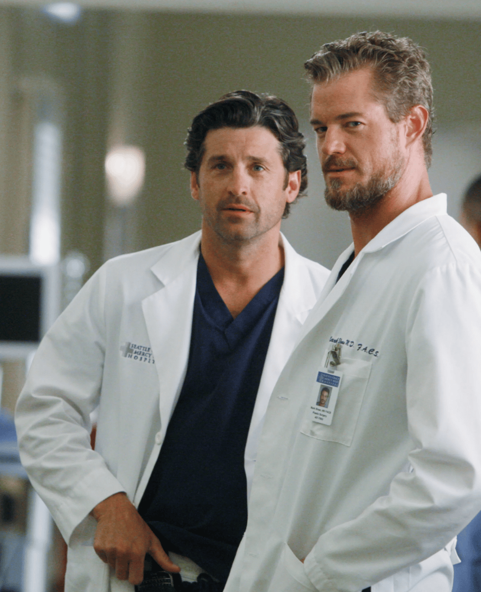 Eric Dane's best known for his role as Mark 'McSteamy' Sloan alongside Patrick Dempsey aka Derek 'McDreamy' Shepherd, left, on Grey's Anatomy.