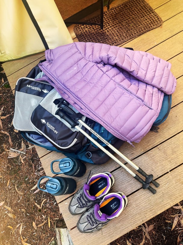 Leonie's hiking gear.