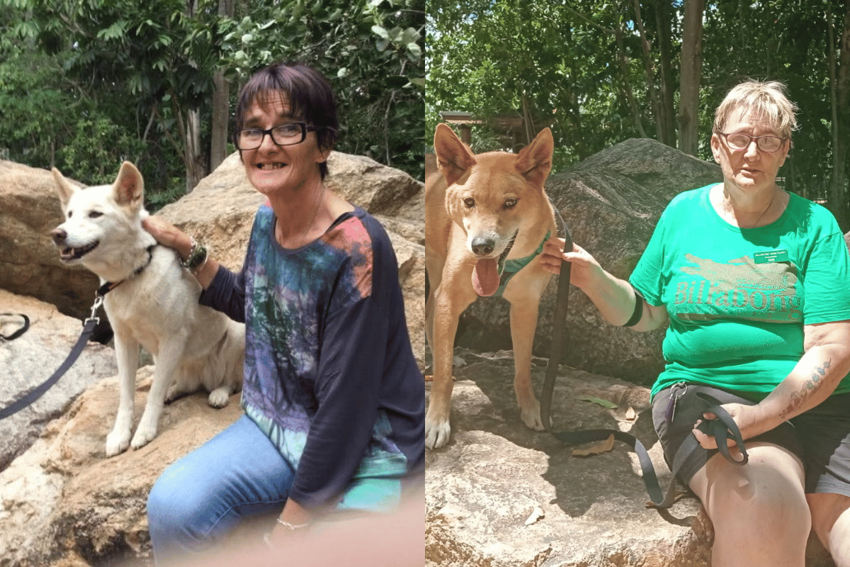  Sami after being at rehab for a month in 2017 next to visiting the sanctuary again, seven years clean.